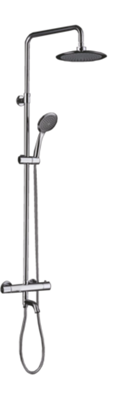 25070 Душевой релинг с термостатом (круг.) GANZER  (4/1шт)