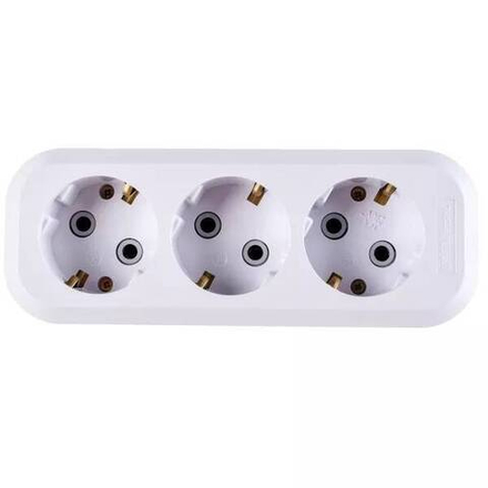 Колодка 3 гнезда с заземлением Universal