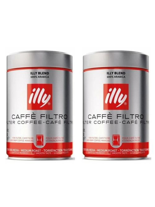 Кофе молотый ILLY FILTER средняя обжарка 250 г x 2 шт