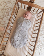 Кокон детский Oliver Loomknits Светло-серый