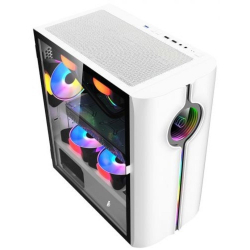 1STPLAYER Корпус  INFINITE SPACE IS3 White / mATX, TG / 1x120mm RGB fan inc. / IS3-WH-1F2-W