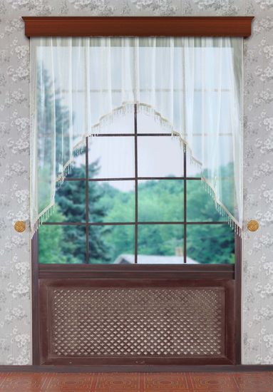 Арка со стеклярусами. Businka (крем)