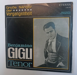 Винтажная виниловая пластинка LP Benjamino Gigli Tenor (GDR 1968)
