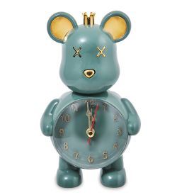 GAEM Art CL-09/4 Будильник «Медвежонок» бирюзовый