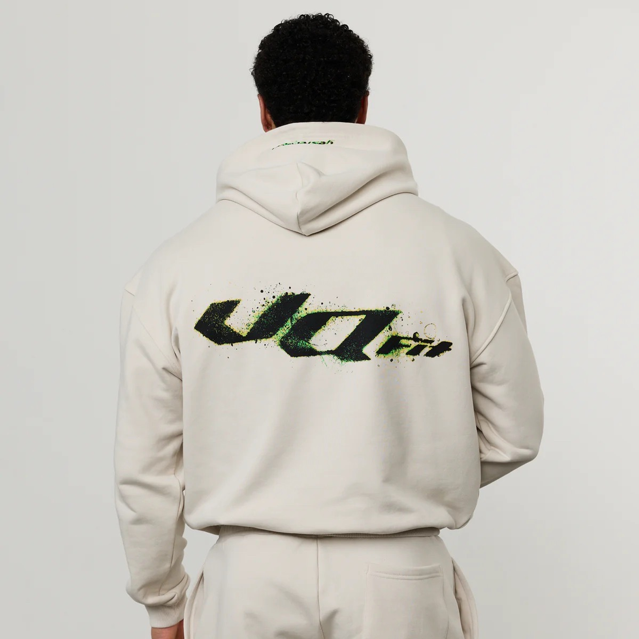 Толстовка VANQUISH Acid Oversized Hoodie Off White