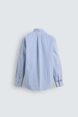ZARA РУБАШКА КЛАССИЧЕСКОГО КРОЯ ИЗ ХЛОПКА, ПОЛОСКИ