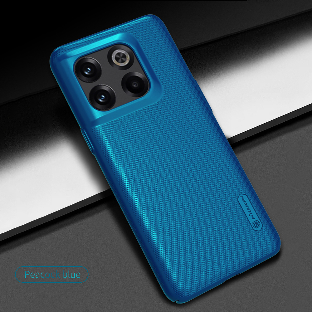 Синий тонкий чехол от Nillkin для смартфона OnePlus 10 Pro, серия Super Frosted Shield