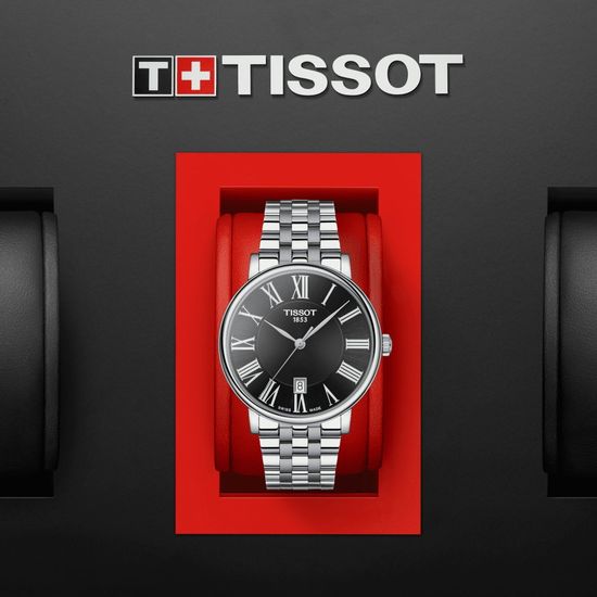 Tissot T122.410.11.053.00 Элегантные мужские часы Tissot Carson Premium