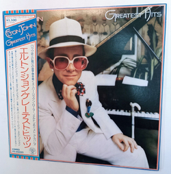 Винтажная виниловая пластинка Elton John Greatest Hits (Japan 1974)