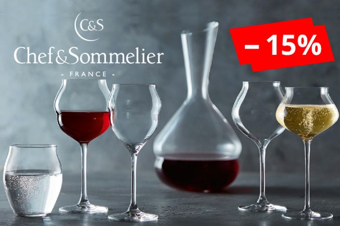 <p class="description-aktsii"><b>-15% на весь ассортимент фрнцузского бренда Chef & Sommelier</b></p><span class="date-aktsii">до 31 мая</span>