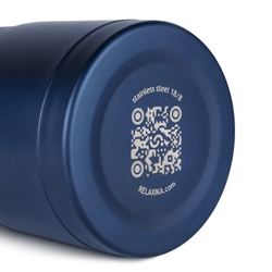 Термос для еды Relaxika 301 (0,7 литра), темно-синий