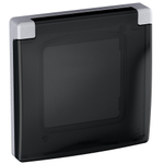 Рамка с защитной крышкой IP44 алюминий Inspiria Legrand