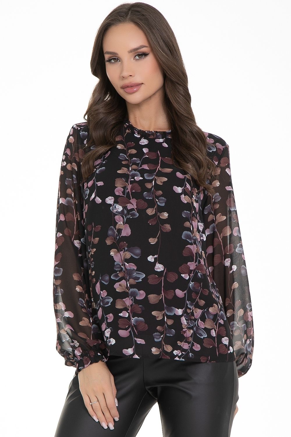 Блуза Волшебный шифон (блэк) Diolche