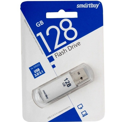 128GB USB Smartbuy V-Cut silver