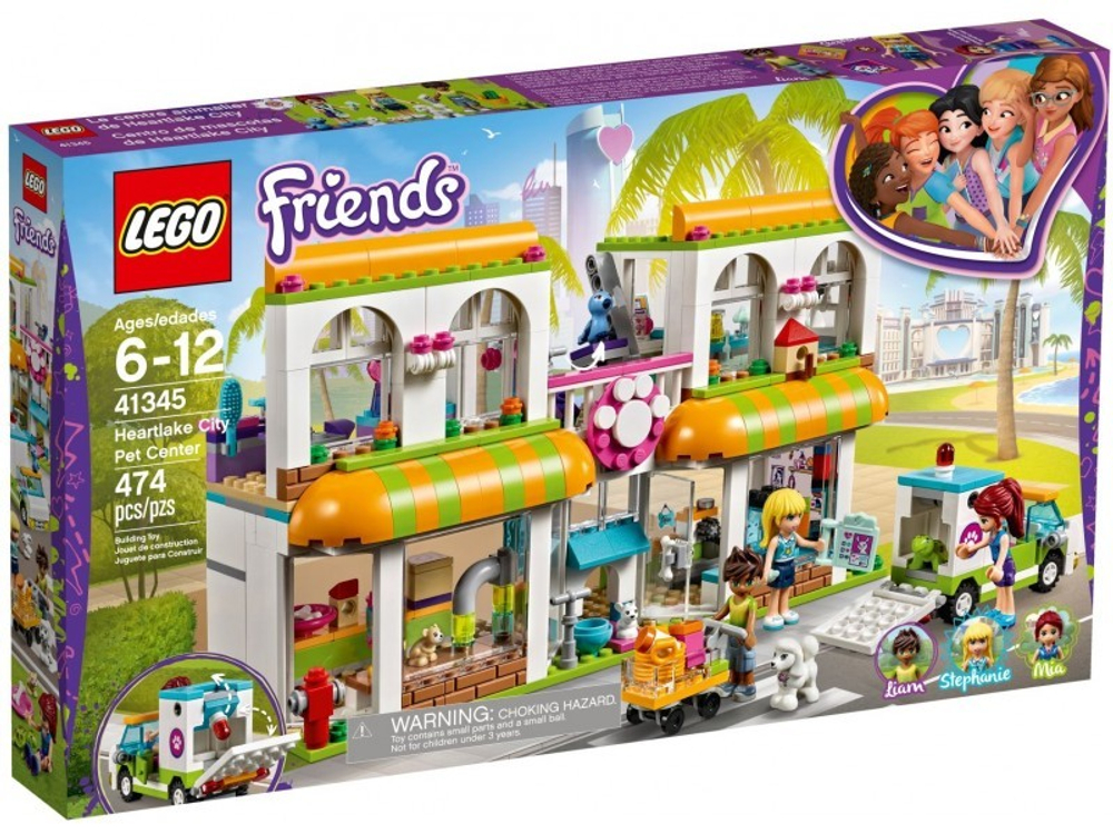 LEGO Friends: Центр по уходу за домашними животными 41345 — Heartlake City Pet Center — Лего Френдз Друзья Подружки