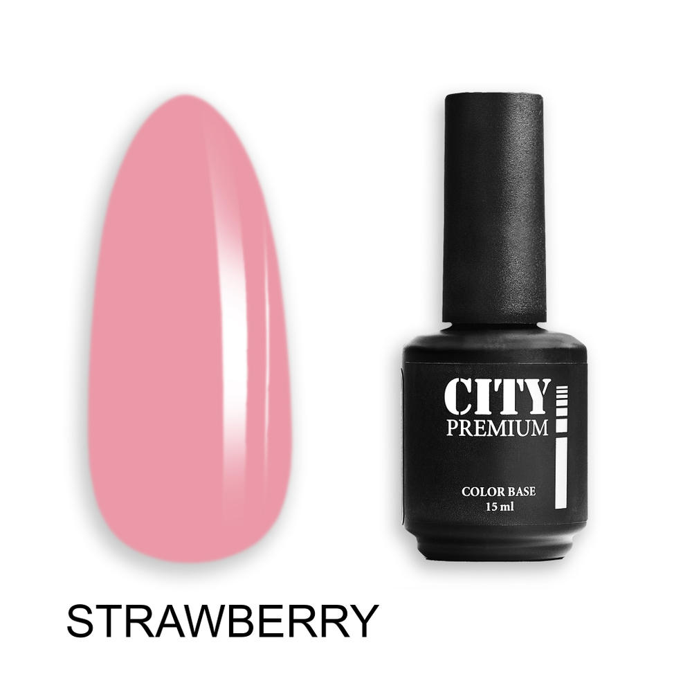 CITY-NAIL Premium Color Base Strawberry 15мл.