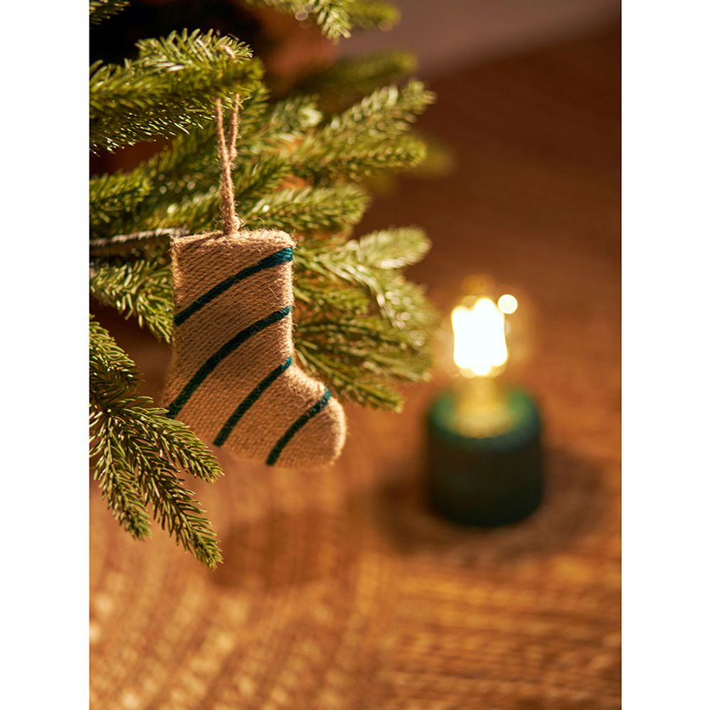 Набор елочных украшений Classics из джута и гофрированного картона из коллекции New Year Essential, 4 шт.