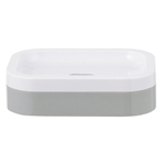 Мыльница tyer, белая/серая