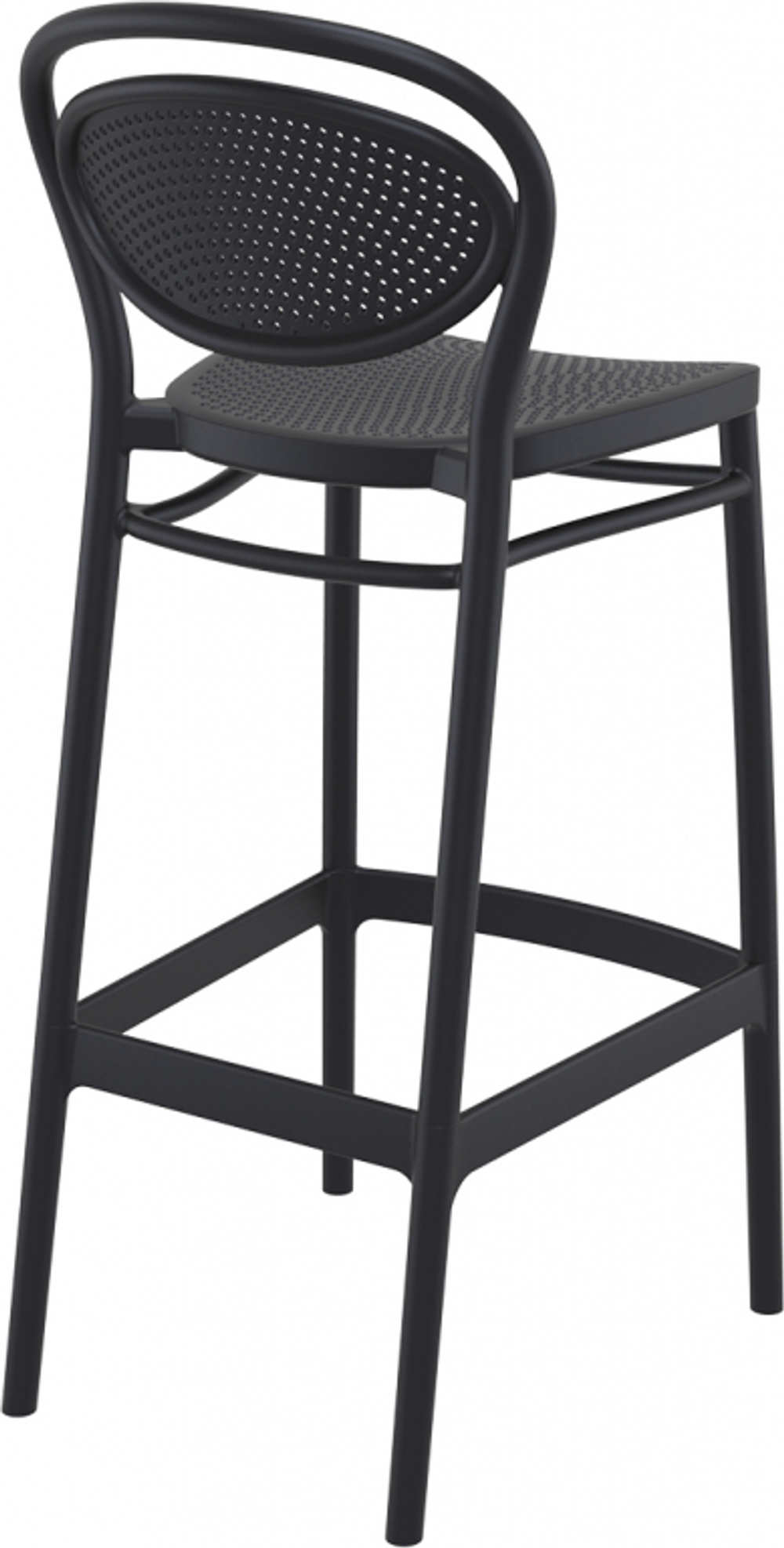Стул пластиковый барный, Siesta Contract Marcel Bar 75, черный