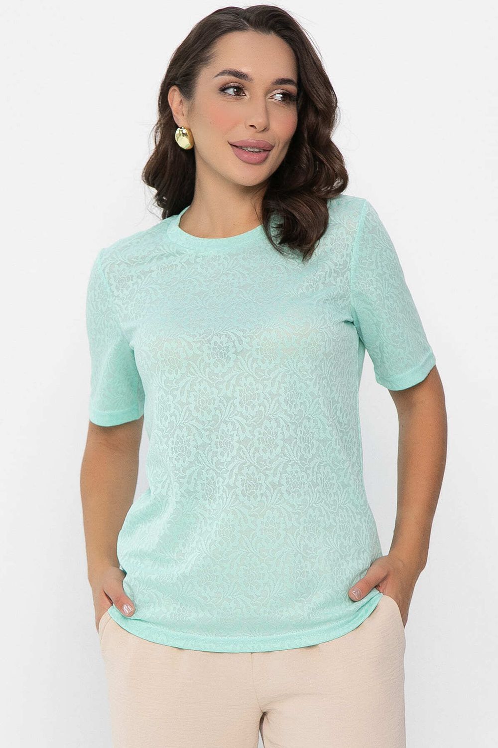 Футболка Нэсти (мята) Б14078-10М LT Collection