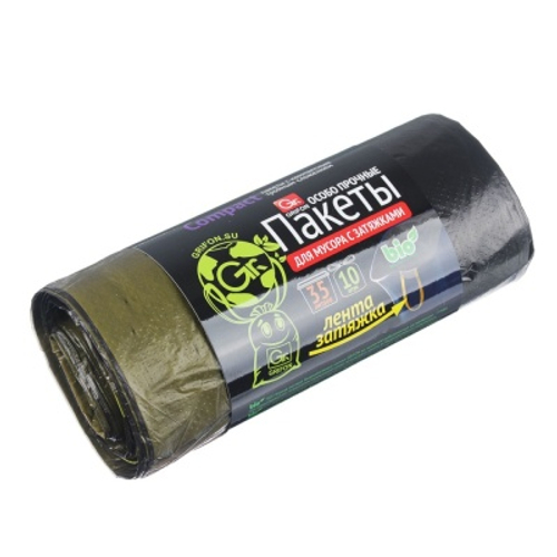 Мешки для мусора 35л 10шт особо прочные 15 мкр   Х