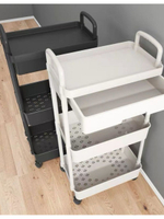 Тележка универсальная на 3 полки (черная)