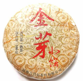 Чай китайский Cemya Шу Пуэр Цзинь Я Сяо Бин 100 гр блин