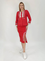 Жакет с чувашской вышивкой