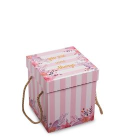 WG-43/1-A Коробка подарочная «Куб» цв.розовый