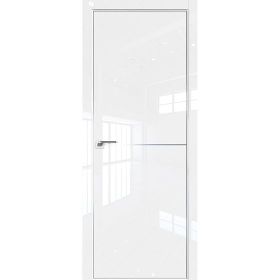Profil Doors 16LE белый люкс с алюминиевым молдингом профиль серебро