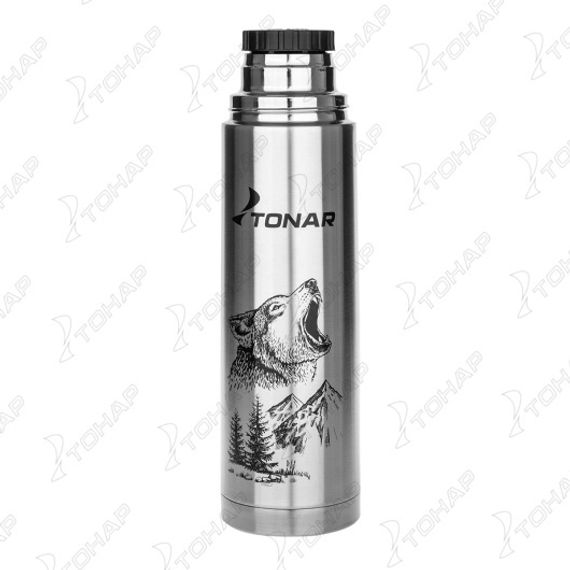 Термос (HS.TM-050-W) 1000ML Волк TONAR