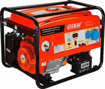 Бензиновый генератор СКАТ УГБ-7500Е/АВТО