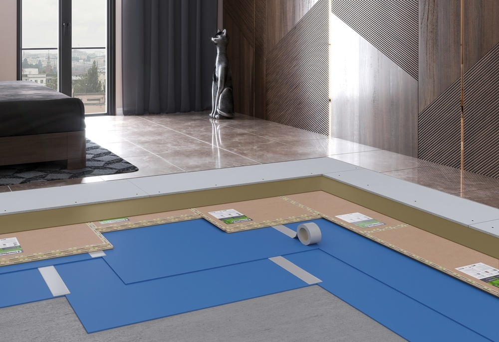 Звуко-виброизоляционная подложка SoundGuard ВиброСтоп 6 (10000х1200х6мм) (12м2 в уп)