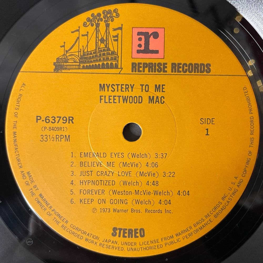 Винтажная виниловая пластинка LP Fleetwood Mac Mystery To Me (Japan 1980) (Obi) Just Crazy Love