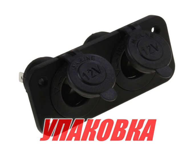 Панель с двумя разъёмами прикуривателя (упаковка из 20 шт.)