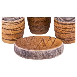 НАБОР ДЛЯ ВАННОЙ КОМНАТЫ 4 ПР. (КОР=12НАБ.) 320 МЛ 7,2*7,2*19СМ