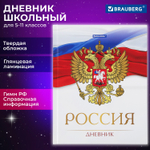 Дневник 5-11 класс 48 л. твердый BRAUBERG глянцевая ламинация с подсказом "символика 2" (6 штук в упаковке)