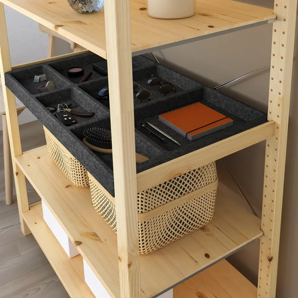 Полка - IKEA IVAR/ИВАР ИКЕА, 50х83 см, черный