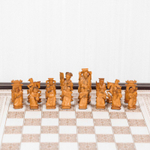 Шахматный стол с комплектом шахмат из слоновой кости