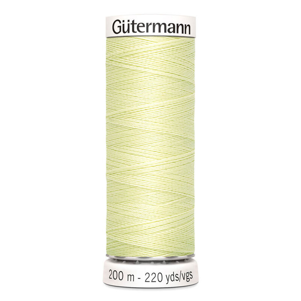 Нить Sew-All 200 м, Gutermann, 292 бледно-лимонный