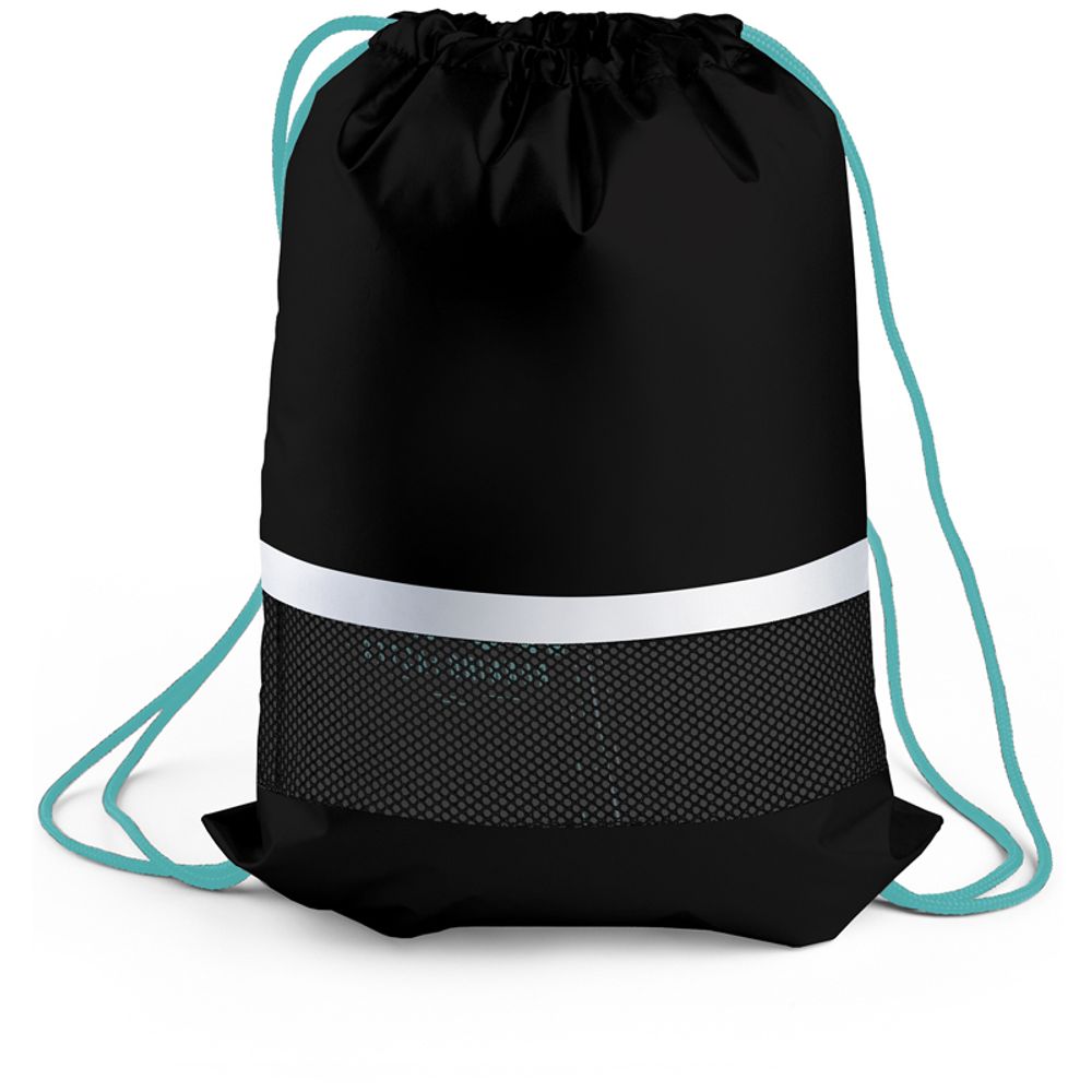 Мешок для обуви 1 отделение Berlingo "Just move", 460*360мм, с вентил. сеточкой и светоотр. полосой