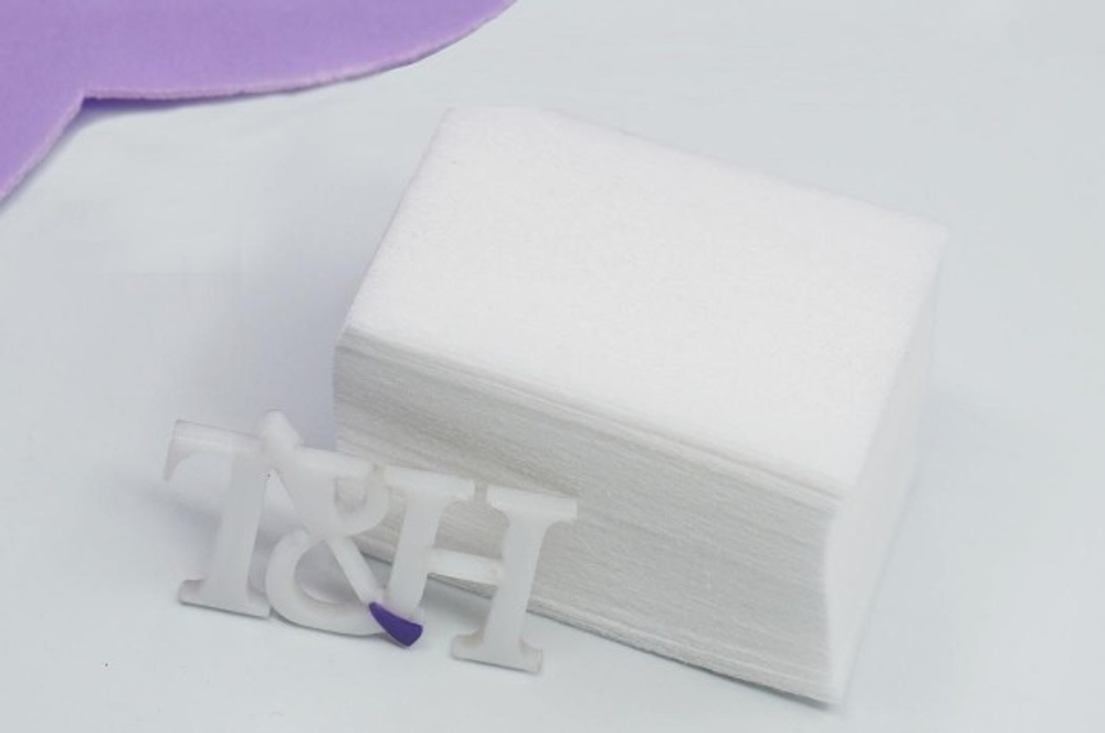 Салфетки одноразовые для маникюра, модель ТH-SF01 (уп) (90гр) Белые T&H
