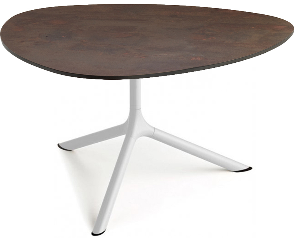 Столик ламинированный кофейный Scab Design Tripe Maxi, белый, кортен