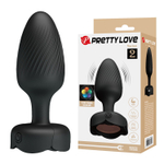 Анальная вибропробка Pretty Love Varian с LED-подсветкой, 10,8 см