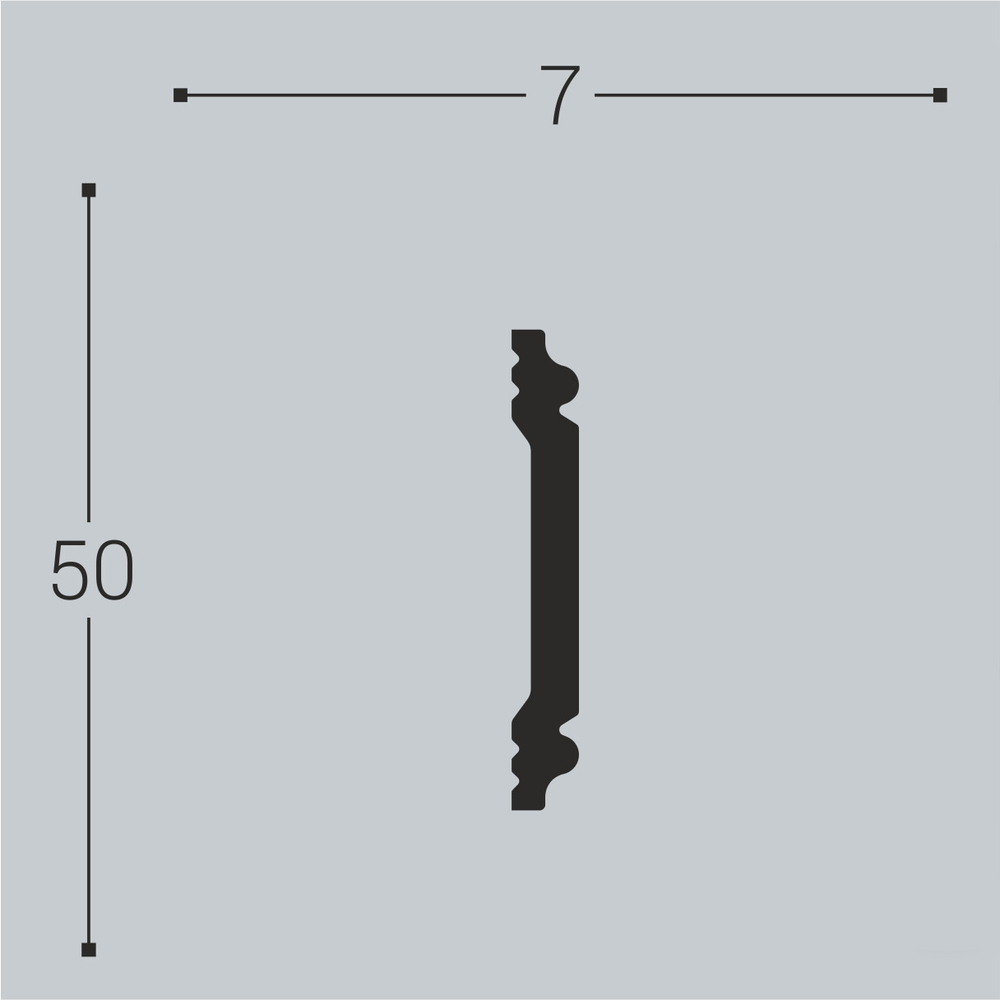 bello deco Молдинг XPS М 5 (50x7) 00-00004625