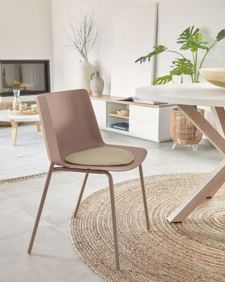 Стол Argo Ø120 см, столешница белый меламин, светлые ножки