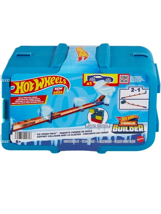 Автотрек Хот Вилс Track Builder Столкновение со льдом HKX40