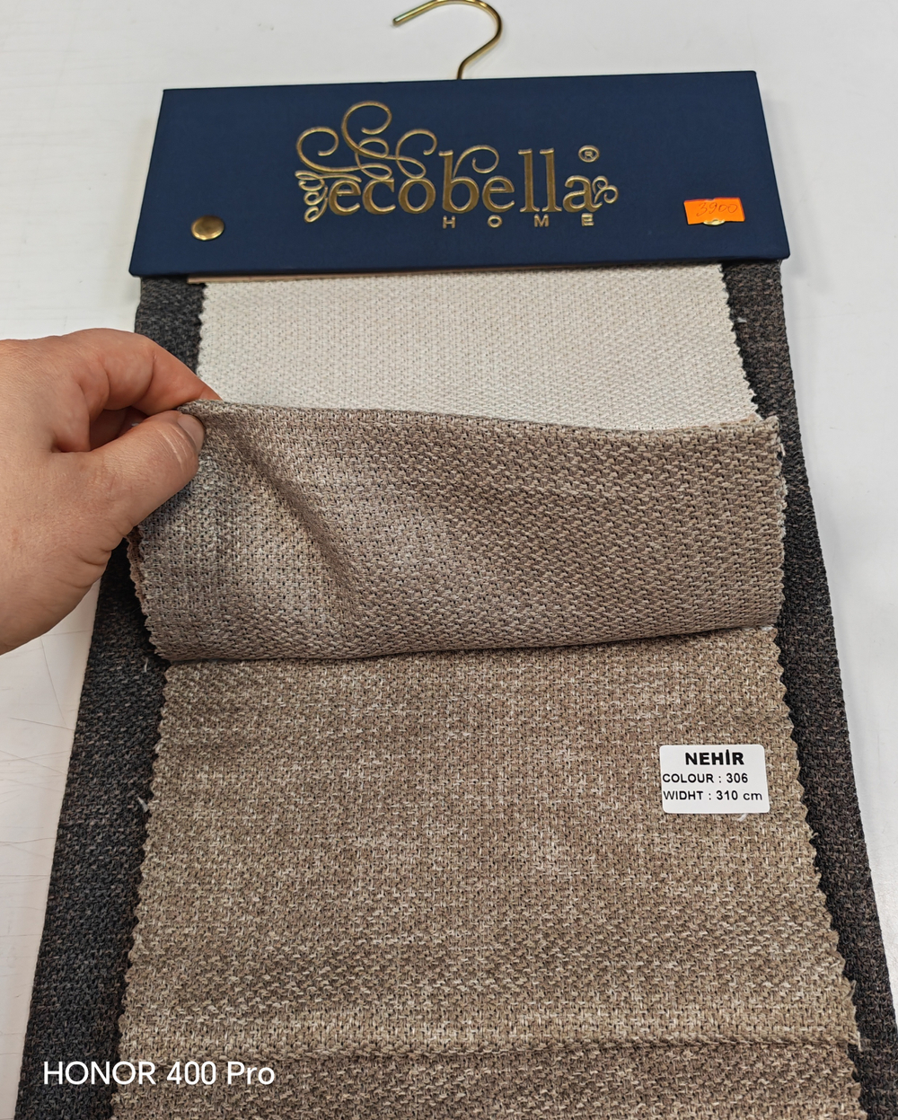 Портьерная ткань "рогожка" dimout Ecobella арт. Nehir (высота 310 см, Турция)