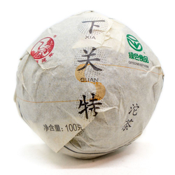 0496/2021 Чай прессованный зеленый Пуэр Шэн "Сягуань, Тецзи", то ча 100 гр