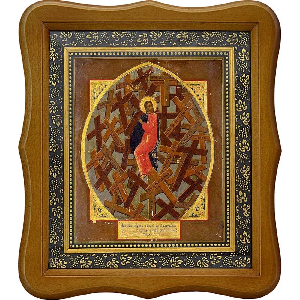 Таинство Креста. Икона на холсте.